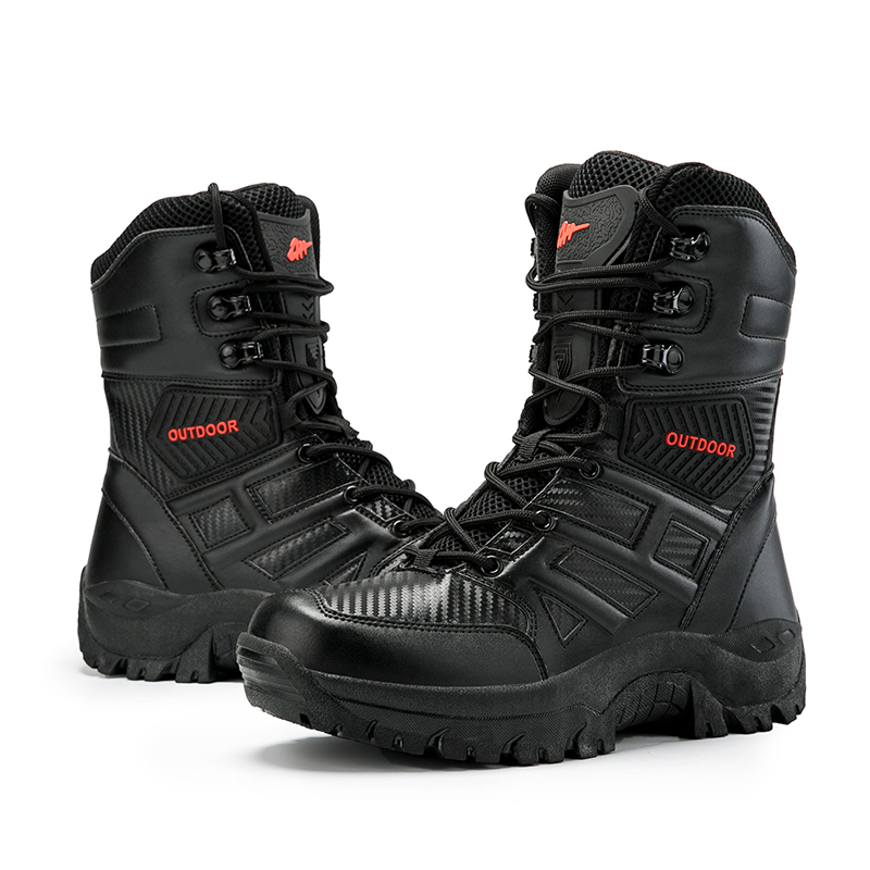 Men'S Shoes No Laces - actical Military Boots Large Size Waterproof