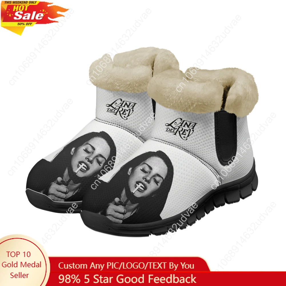 Men'S Shoes No Laces - Lana Del Rey Singer Plush Shoes