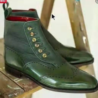 Men'S Shoes Dress Casual - Men's Leather Suede Chelsea Boots Side