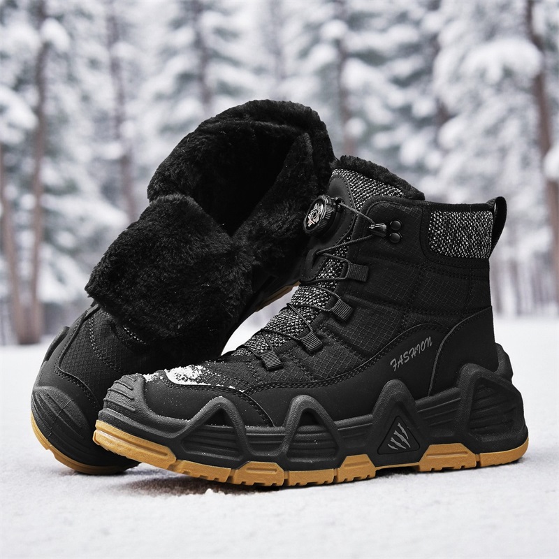 Warm Fur Outdoor Mens Combat T - Hiking Boot Waterproof 评论和价格