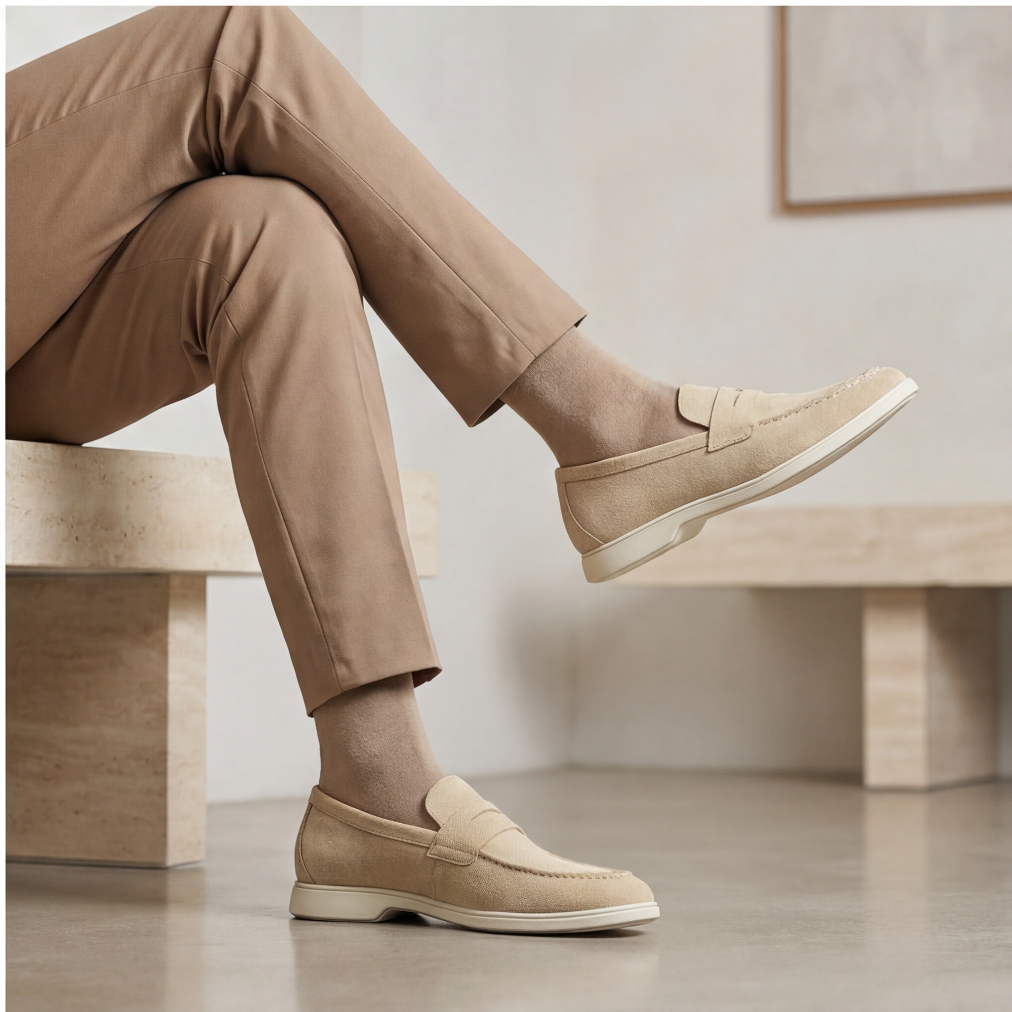 Men Loafers Summer Breathable  - Men Shoes Loro Piana 评论和价格