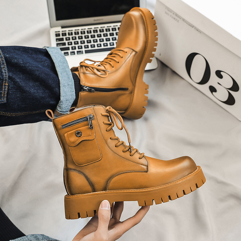 2025 Trend Men Boots Sneakers  - Men'S Shoes Dress Casual 评论和价格