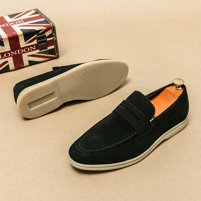 Men's Luxury Brand Genuine Lea - Men Shoes Loro Piana 评论和价格