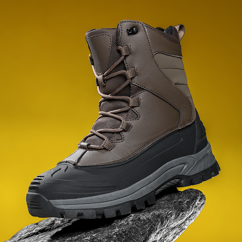 Winter Plush Warm Men Snow Boo - Hiking Boot Waterproof 评论和价格