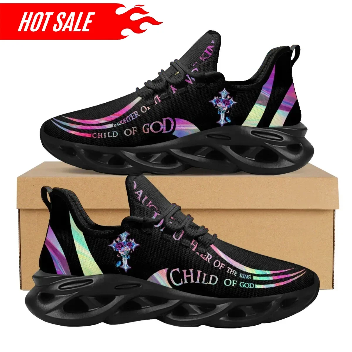Hot Cross Christian God Print  - Men'S Training Shoes 评论和价格