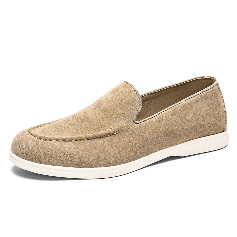 Men's Suede Leather Slip-on Lo - Men Shoes Loro Piana 评论和价格