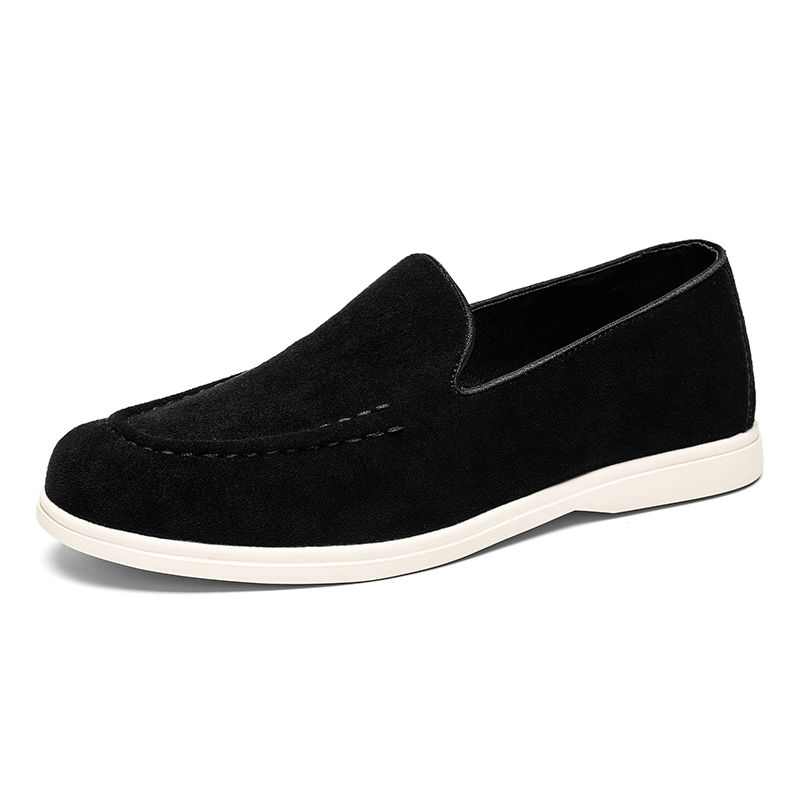 Men's Suede Leather Slip-on Lo - Men Shoes Loro Piana 评论和价格