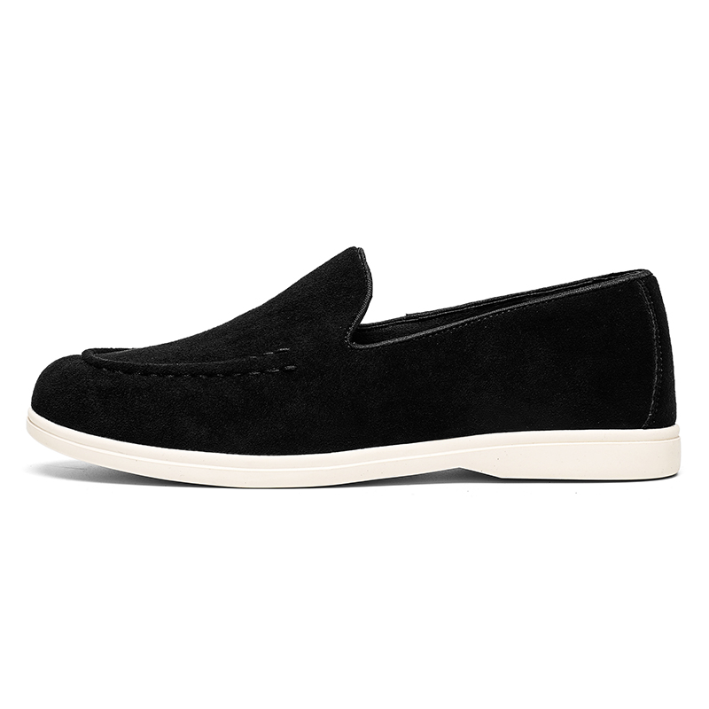 Men's Suede Leather Slip-on Lo - Men Shoes Loro Piana 评论和价格
