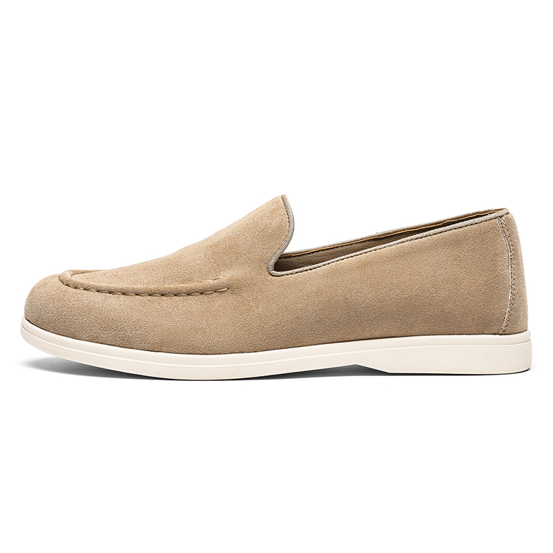 Men's Suede Leather Slip-on Lo - Men Shoes Loro Piana 评论和价格