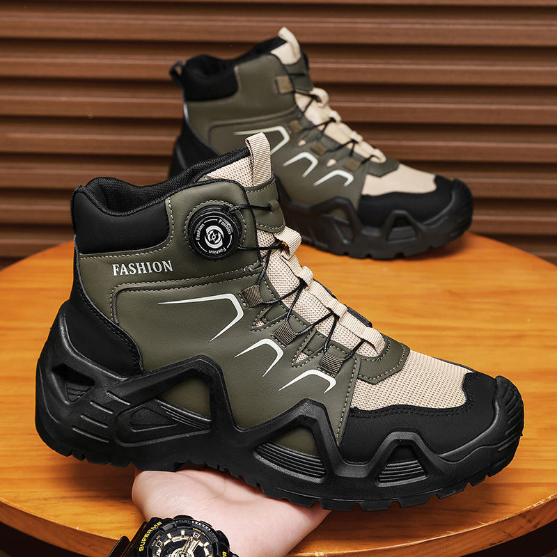 Men Tactical Boots Lace Up Bra - Hiking Boot Waterproof 评论和价格