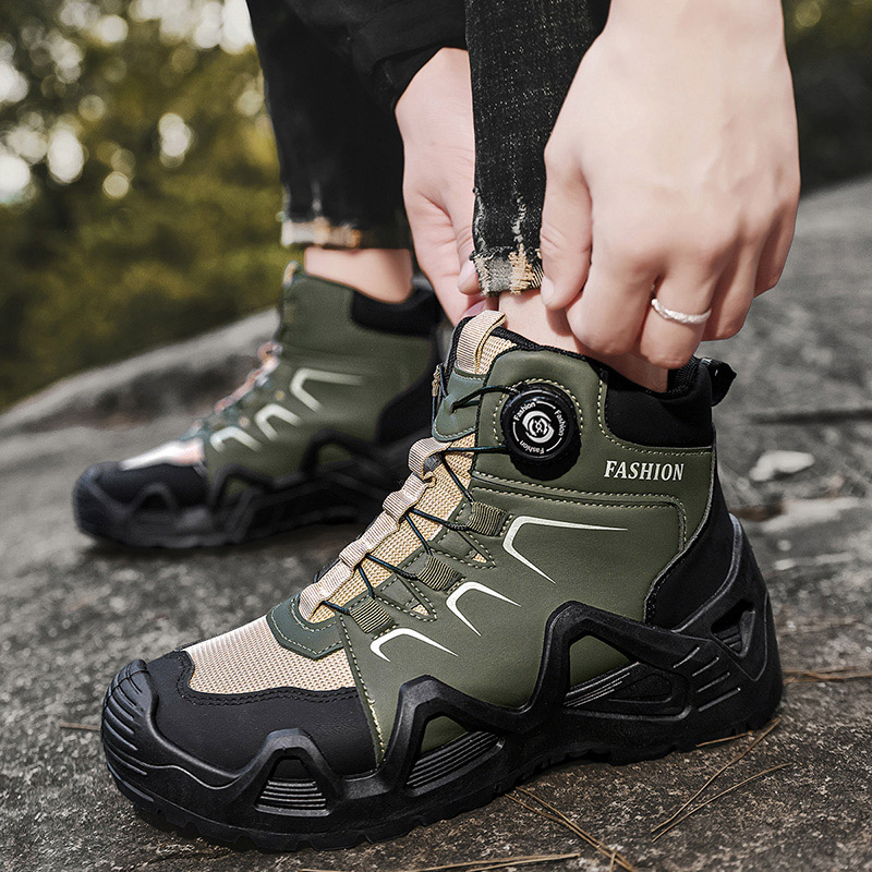 Men Tactical Boots Lace Up Bra - Hiking Boot Waterproof 评论和价格