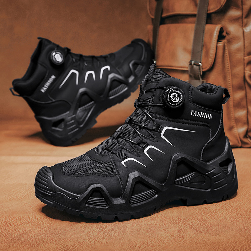 Men Tactical Boots Lace Up Bra - Hiking Boot Waterproof 评论和价格