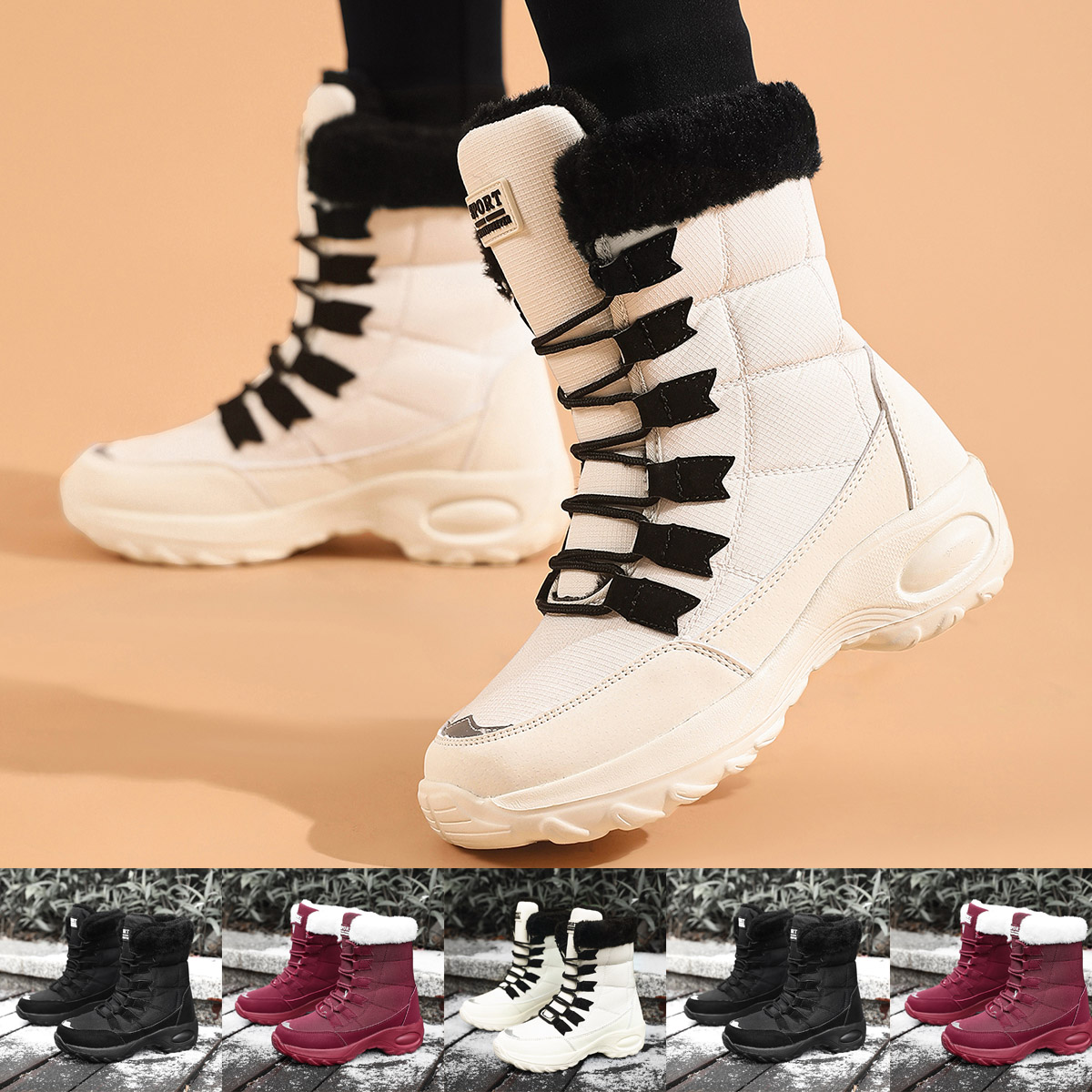 Women's Boots Winter High Qual - Hiking Boot Waterproof 评论和价格