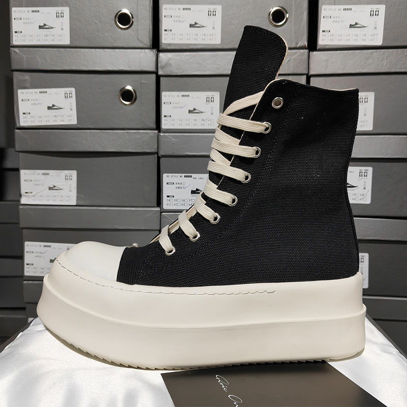 Black Men's and Women's Thick  - Men'S Shoes To Increase Height 评论和价格